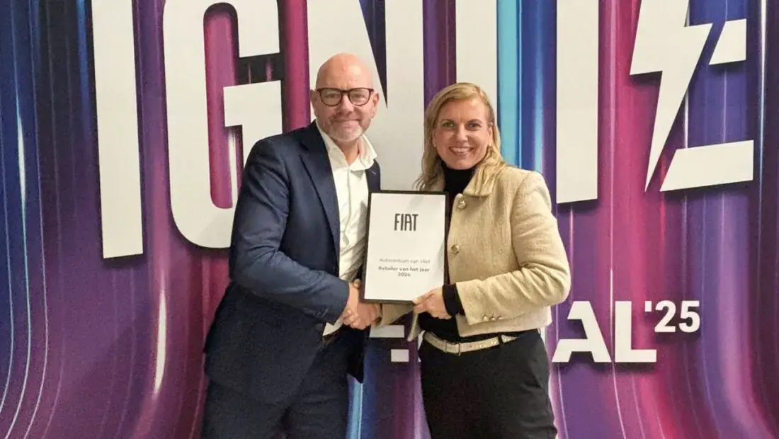 Autocentrum Van Vliet is beste Fiat Retailer van Nederland